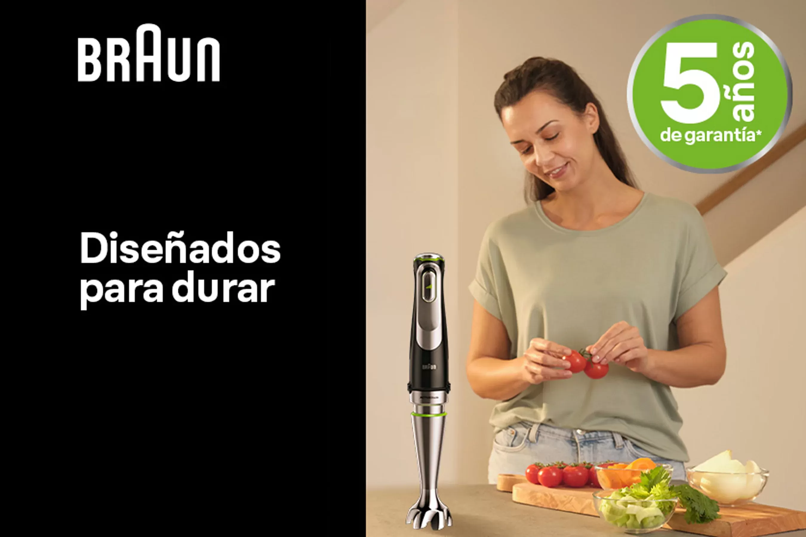 BRAUN 5 años de garantía en Minipimers serie 5, 5 Pro, 7 y 9