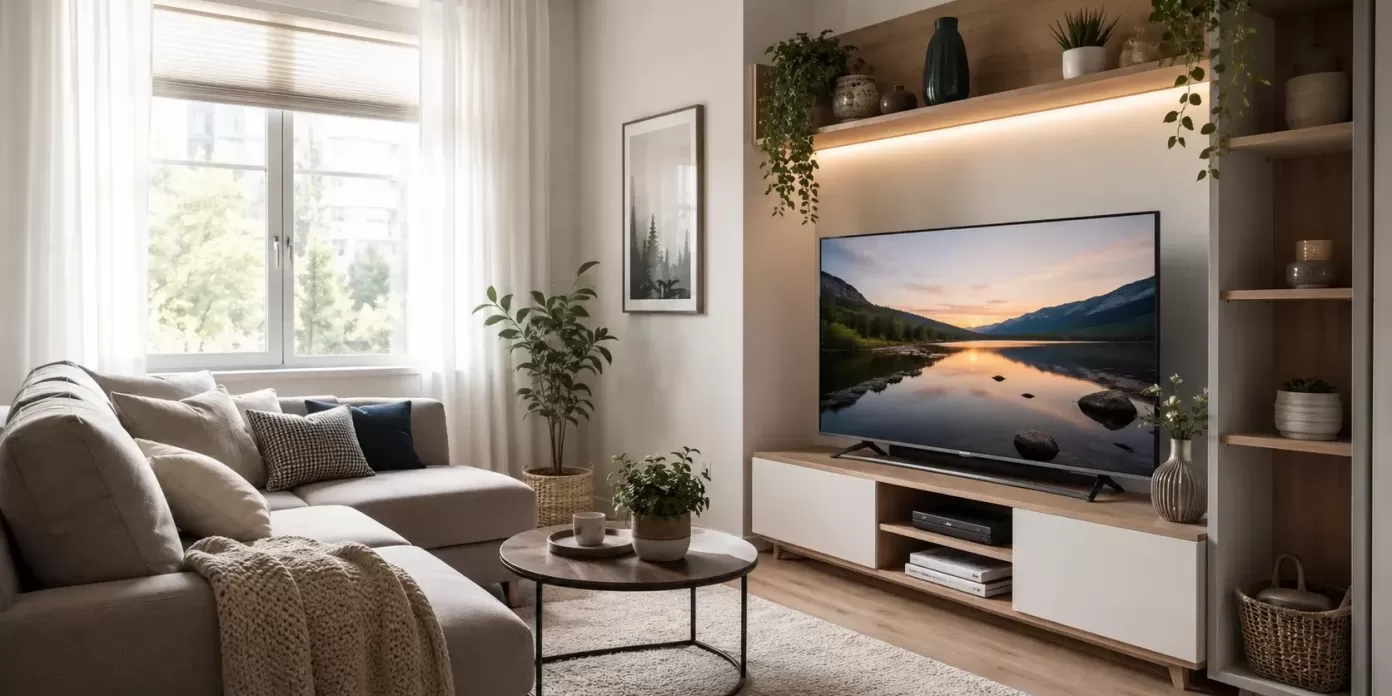 Qué tamaño de televisor elegir para un salón pequeño.webp
