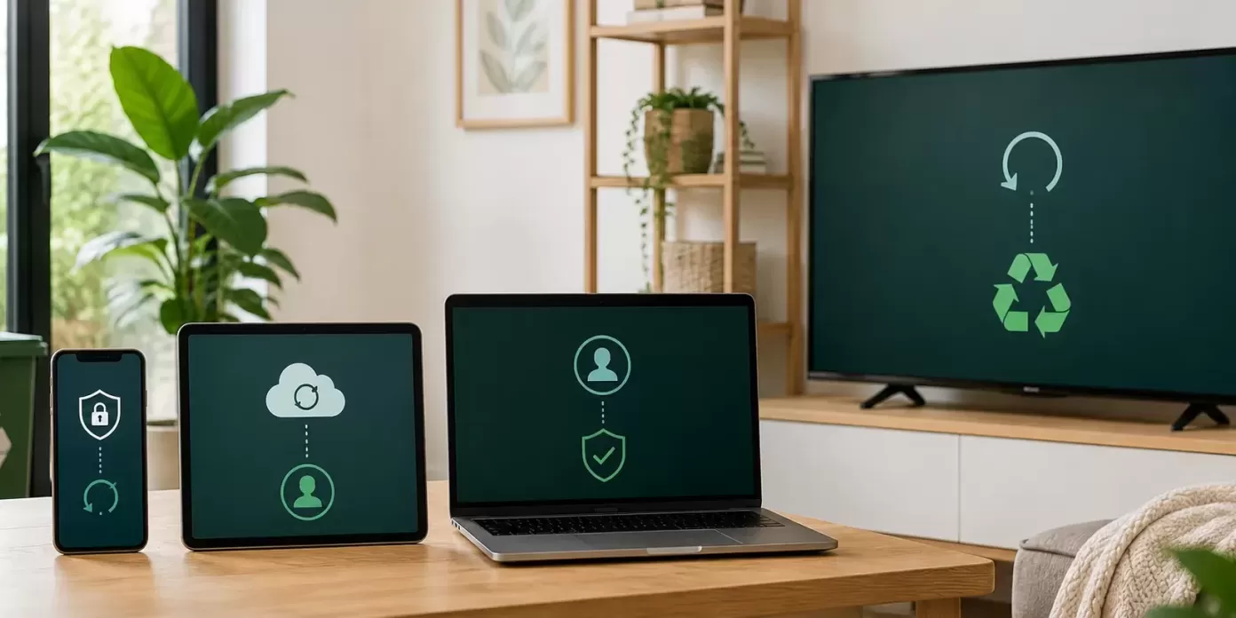 Borrar datos antes de reciclar,móvil, tablet, portátil y Smart TV.webp